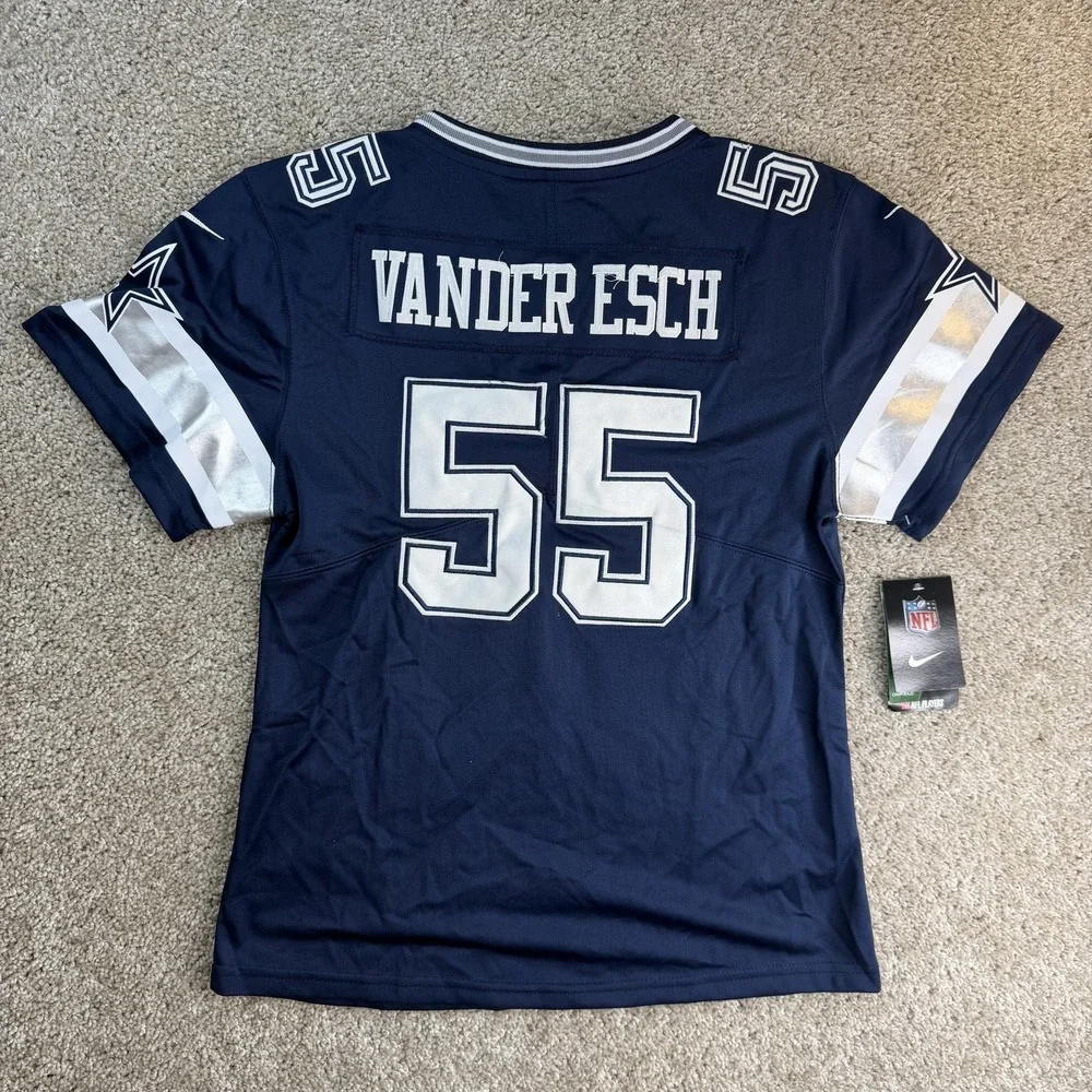 Dallas Cowboys Jersey Womens Medium Blue NFL Football Nike Vander Esch 55